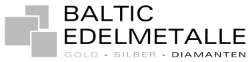 Logo Baltic Edelmetalle schwarz weiß