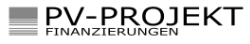Logo PV-Projektfinanzierungen schwarz weiß