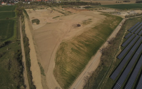 Luftbildaufnahme Photvoltaikprojekt Körbelitz